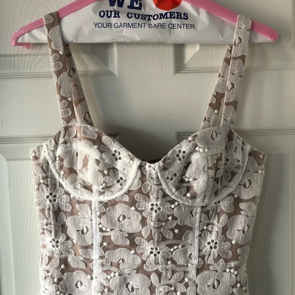 Anthropologie Midi Lace Dress with Slit - Picture 5 of 7